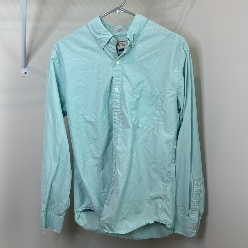 Green J. Crew Button Down